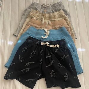 Cat & Jack Kids' Shorts Bundle - Black, Blue, Tan, Gray, Cream 4/5